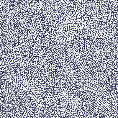 Blue Vine Maze Cotton Wideback Fabric Per Yard - Prismatic Fiber Arts