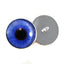 Blue Violet Zombie Sew-On Button Glass Eyes - Prismatic Fiber Arts