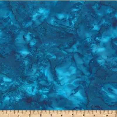Blue Wade Watercolor Waves Wideback Fabric per yard - Prismatic Fiber Arts