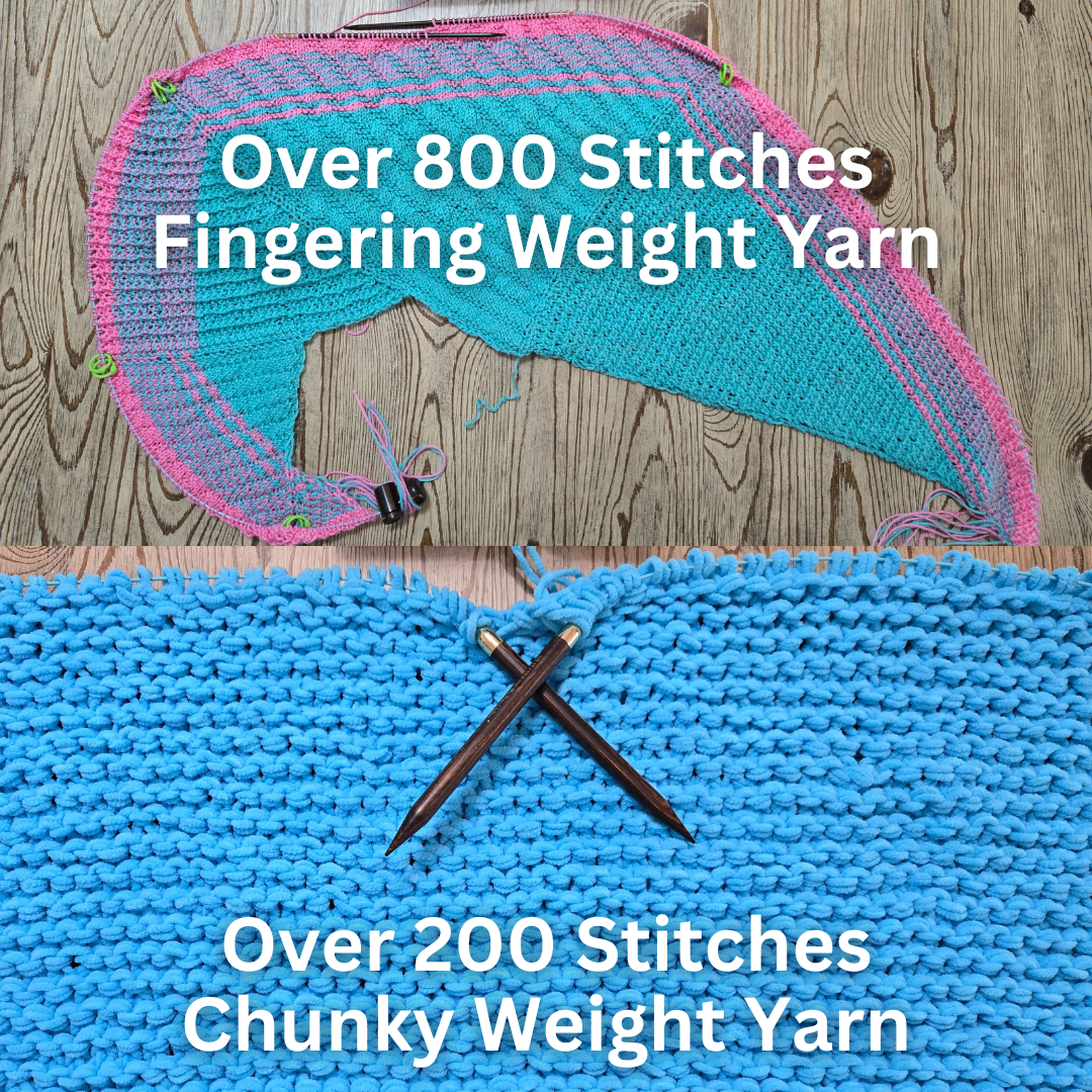 Blue Silk  |  Shawl Set |  Adjustable Knitting Needles  | 4 Sizes | US4, US5, US6, US7 | w/custom case - Prismatic Fiber Arts