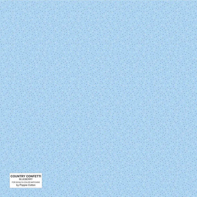Blueberry Blue Cotton 44"/45" Fabric Per Yard - Prismatic Fiber Arts