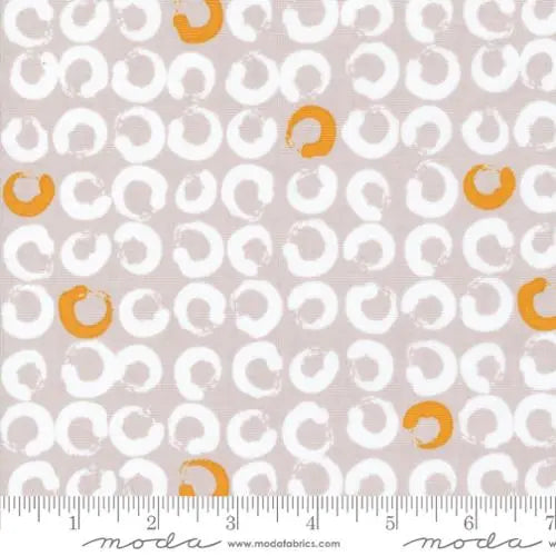 Bluish Bobbins Sand 44"/45" Fabric Per Yard