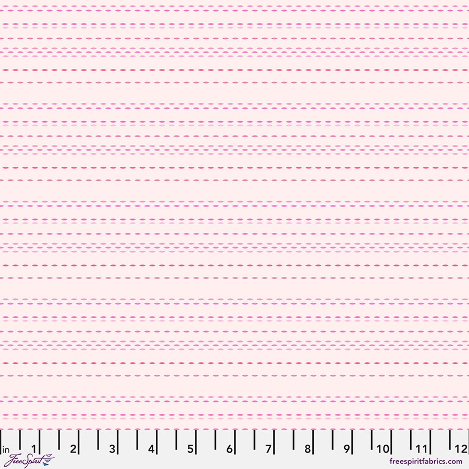 Blush Pic Stitch Cotton 44"/45" Fabric Per Yard - Prismatic Fiber Arts