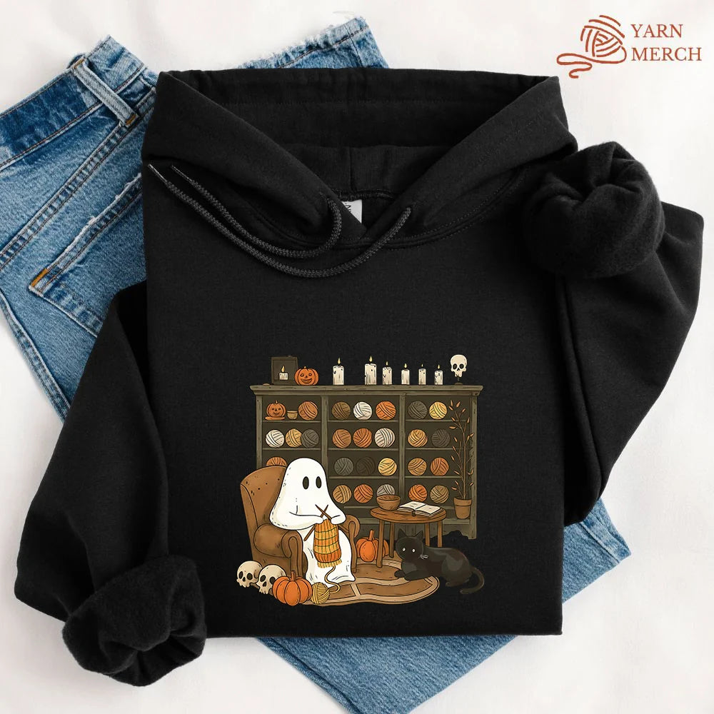 Boo Yarn Hoodie - Prismatic Fiber Arts
