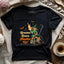 Broom Down, Needles Up T-shirt - Prismatic Fiber Arts