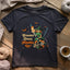 Broom Down, Needles Up T-shirt - Prismatic Fiber Arts