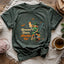 Broom Down, Needles Up T-shirt - Prismatic Fiber Arts