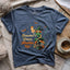 Broom Down, Needles Up T-shirt - Prismatic Fiber Arts