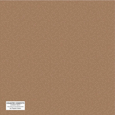 Brown Cowboy Boot Cotton 44"/45" Fabric Per Yard - Prismatic Fiber Arts