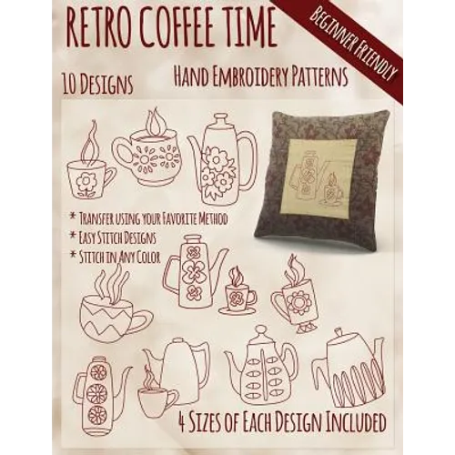 Retro Coffee Time Hand Embroidery Patterns