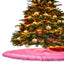 Premium Faux Fur Christmas Tree Skirt - 36 Inch | Luxurious Holiday Decorations - Prismatic Fiber Arts