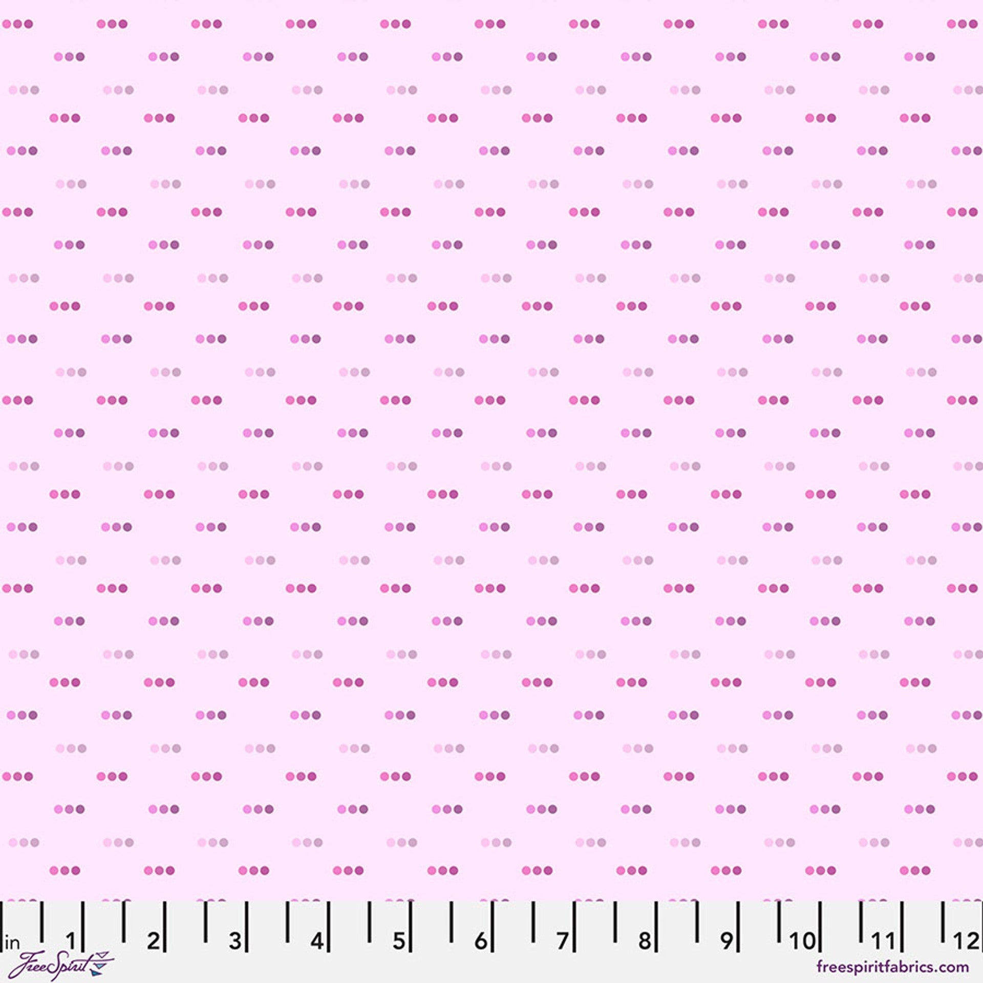 Bubblegum Dotty Cotton 44"/45" Fabric Per Yard - Prismatic Fiber Arts