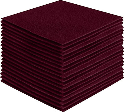 FabricLA Acrylic Felt Craft Sheet Packs – Burgundy | Soft 100% Acrylic Felt Sheets for DIY & Sewing Projects - Prismatic Fiber Arts