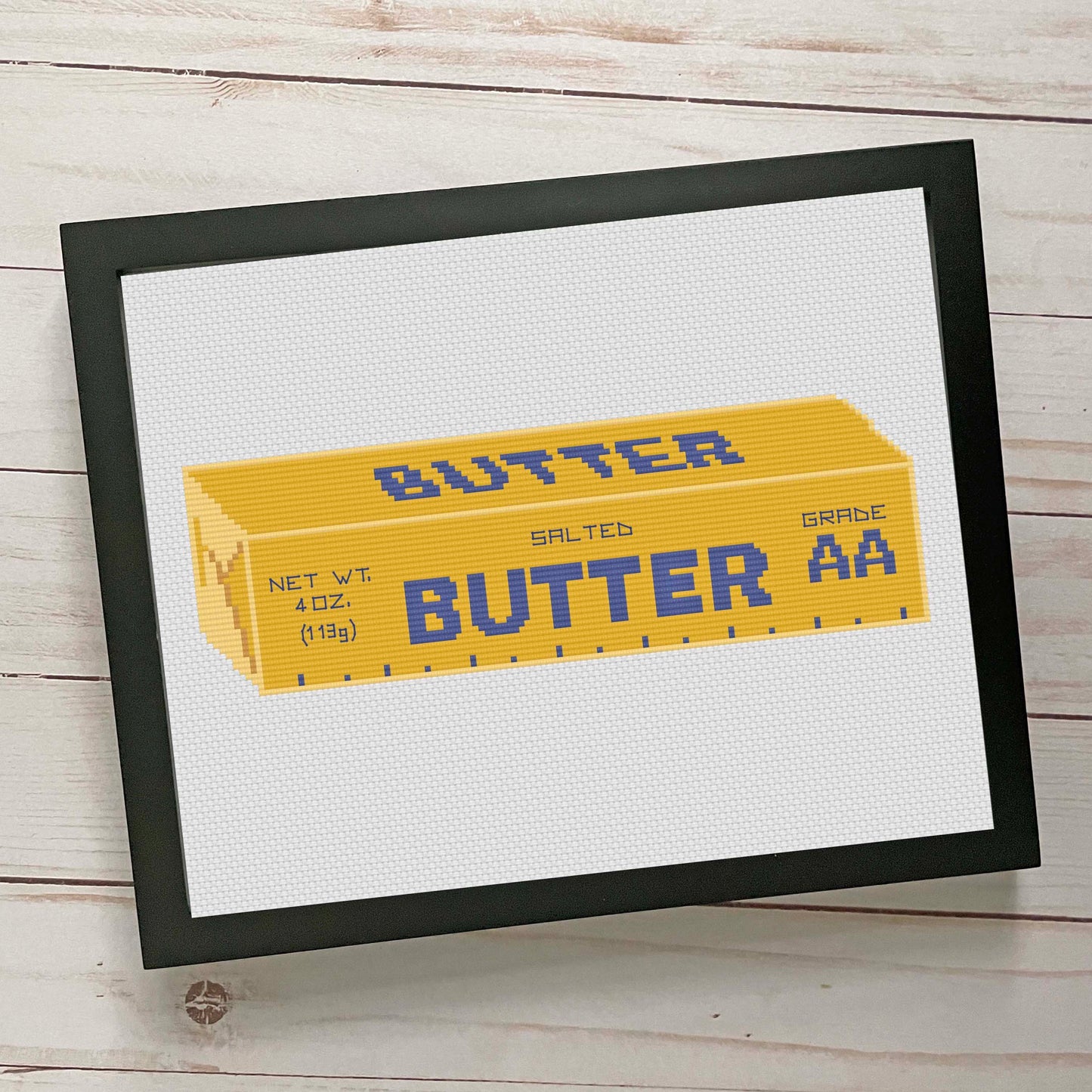 Butter Stick Counted Cross Stitch DIY KIT - Prismatic Fiber Arts
