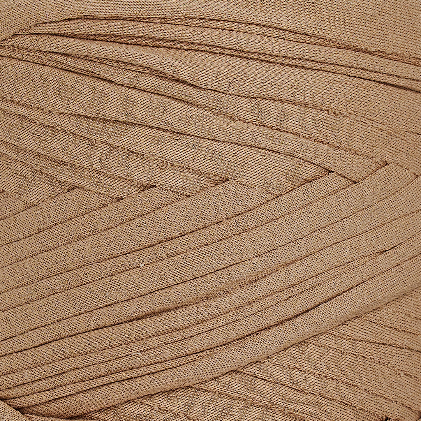Recycled T-Shirt Fabric Yarn - Camel Color - Prismatic Fiber Arts