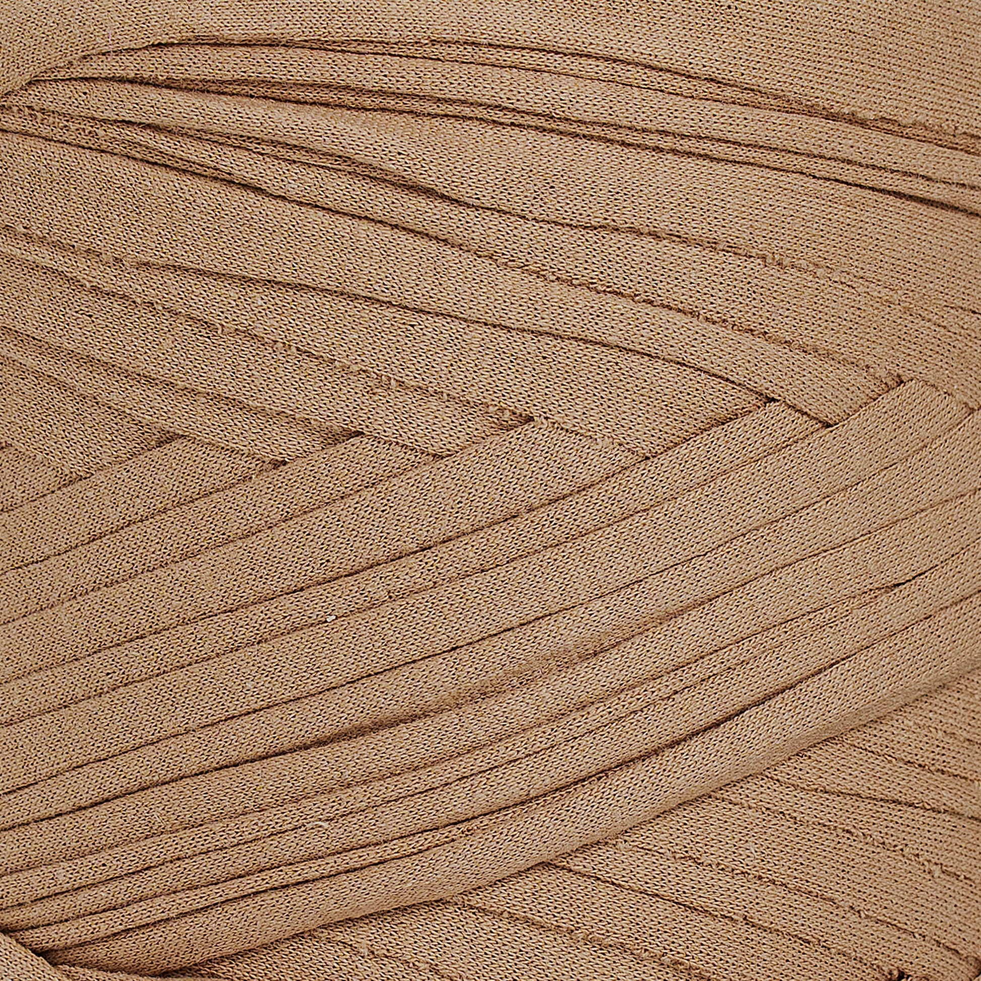 Recycled T-Shirt Fabric Yarn - Camel Color - Prismatic Fiber Arts