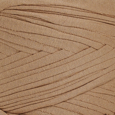 Recycled T-Shirt Fabric Yarn - Camel Color - Prismatic Fiber Arts