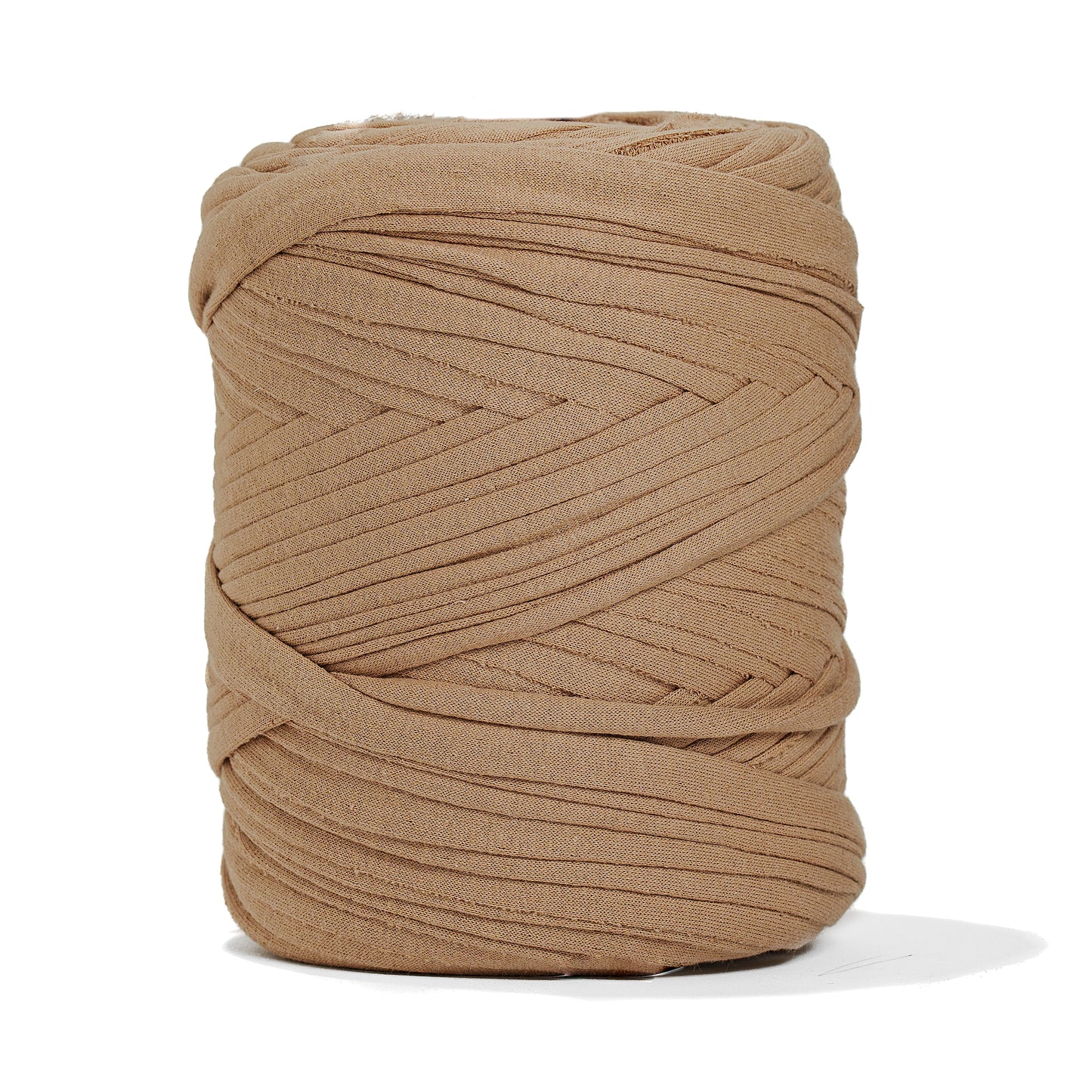 Recycled T-Shirt Fabric Yarn - Camel Color - Prismatic Fiber Arts