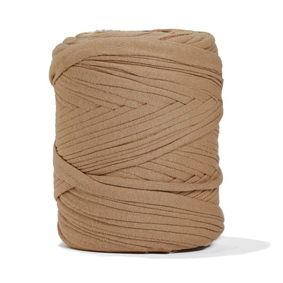 Recycled T-Shirt Fabric Yarn - Camel Color - Prismatic Fiber Arts