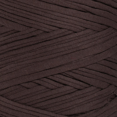 Recycled T-Shirt Fabric Yarn - Chocolate Color - Prismatic Fiber Arts
