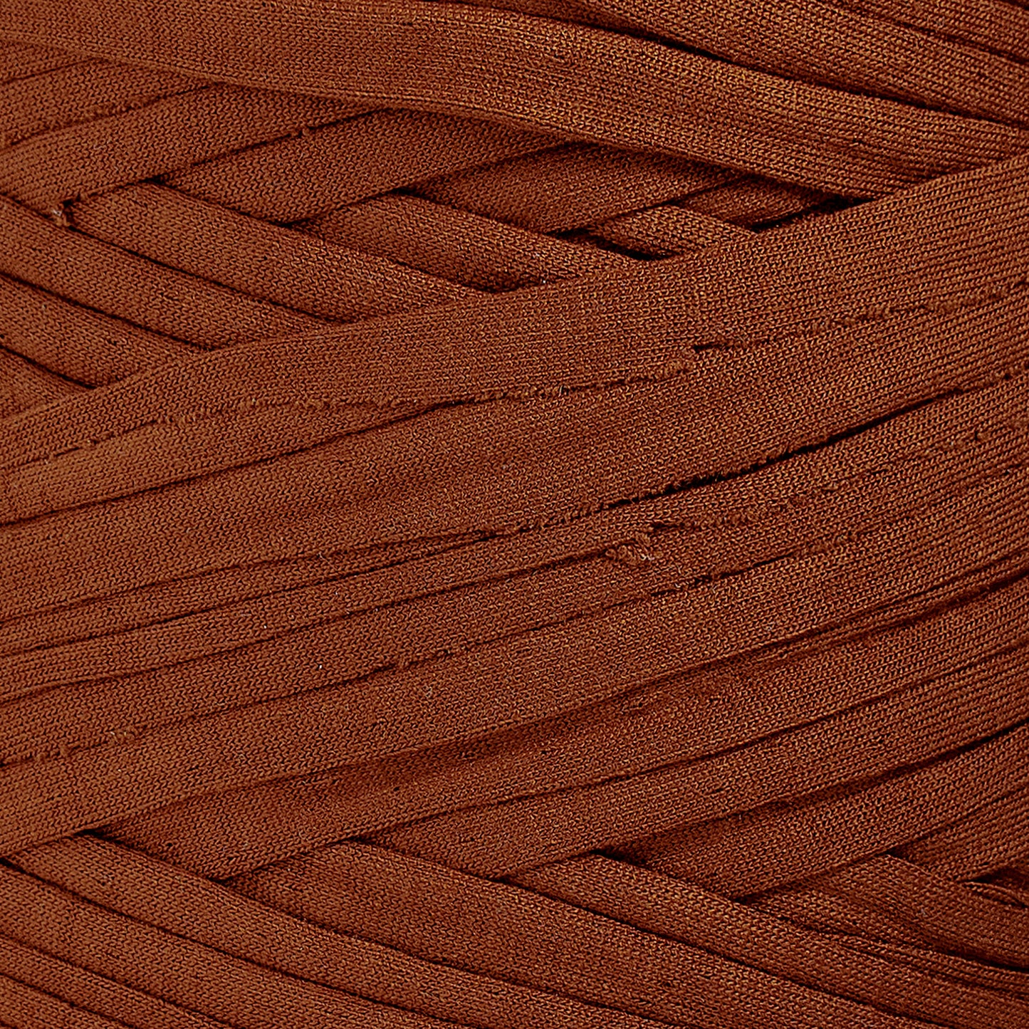 Recycled T-Shirt Fabric Yarn - Cinnamon Color - Prismatic Fiber Arts