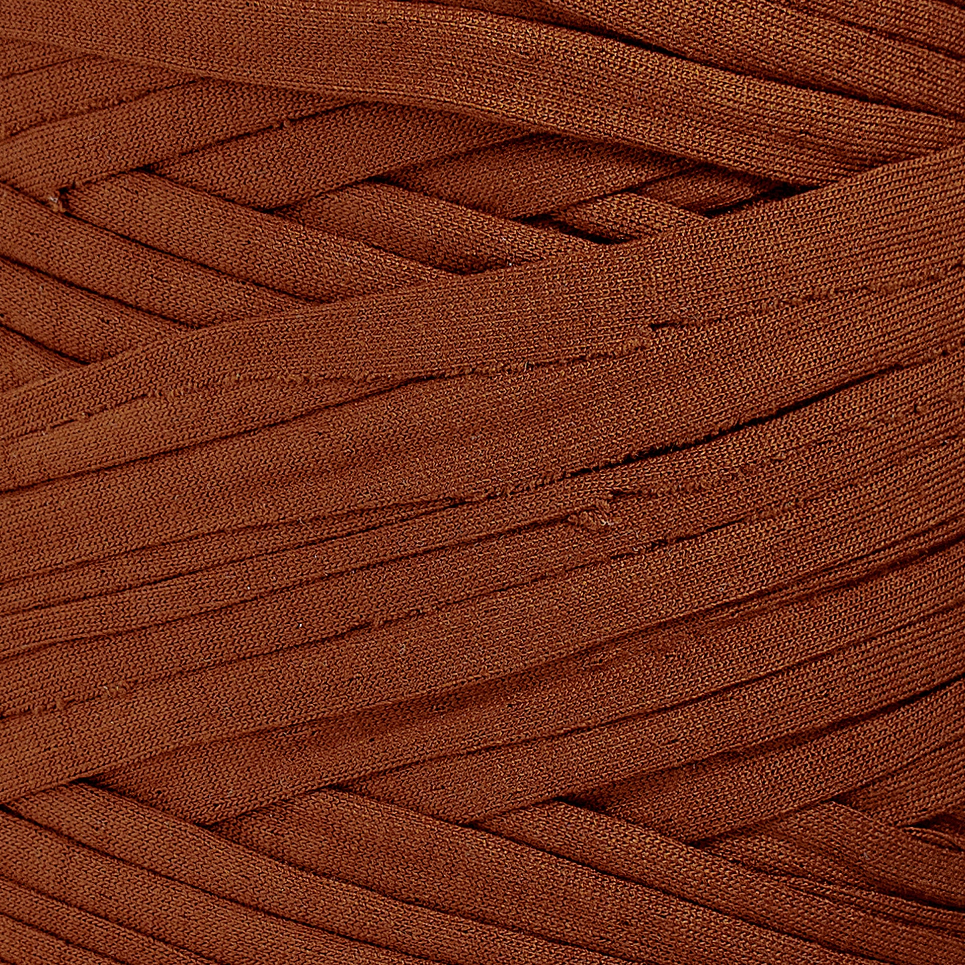 Recycled T-Shirt Fabric Yarn - Cinnamon Color - Prismatic Fiber Arts
