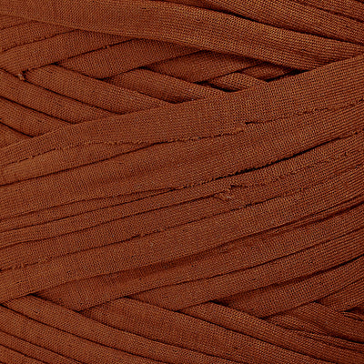Recycled T-Shirt Fabric Yarn - Cinnamon Color - Prismatic Fiber Arts