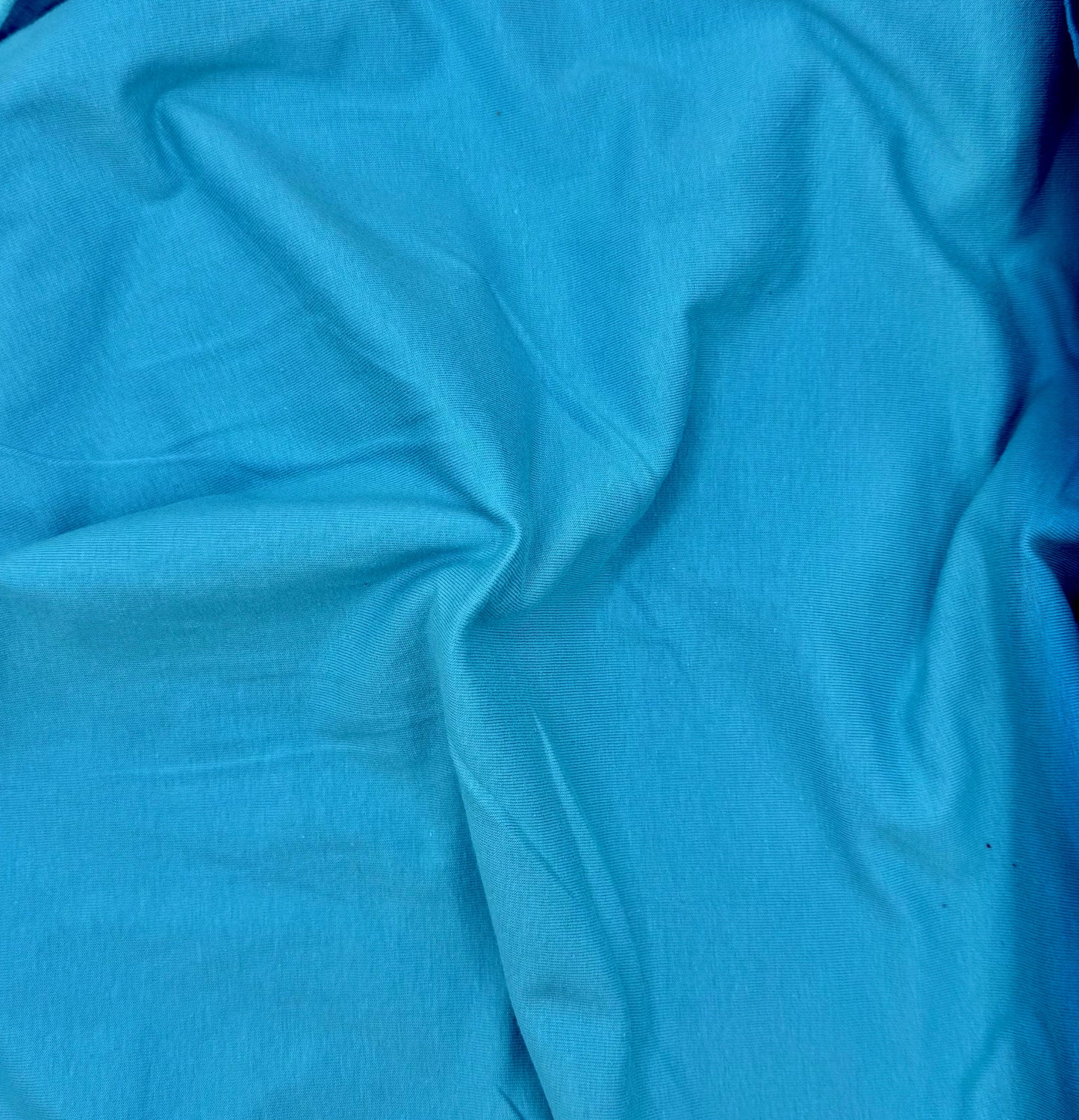 FabricLA 10 oz Cotton Spandex Jersey Knit Fabric – 4-Way Stretch | Aqua - Prismatic Fiber Arts