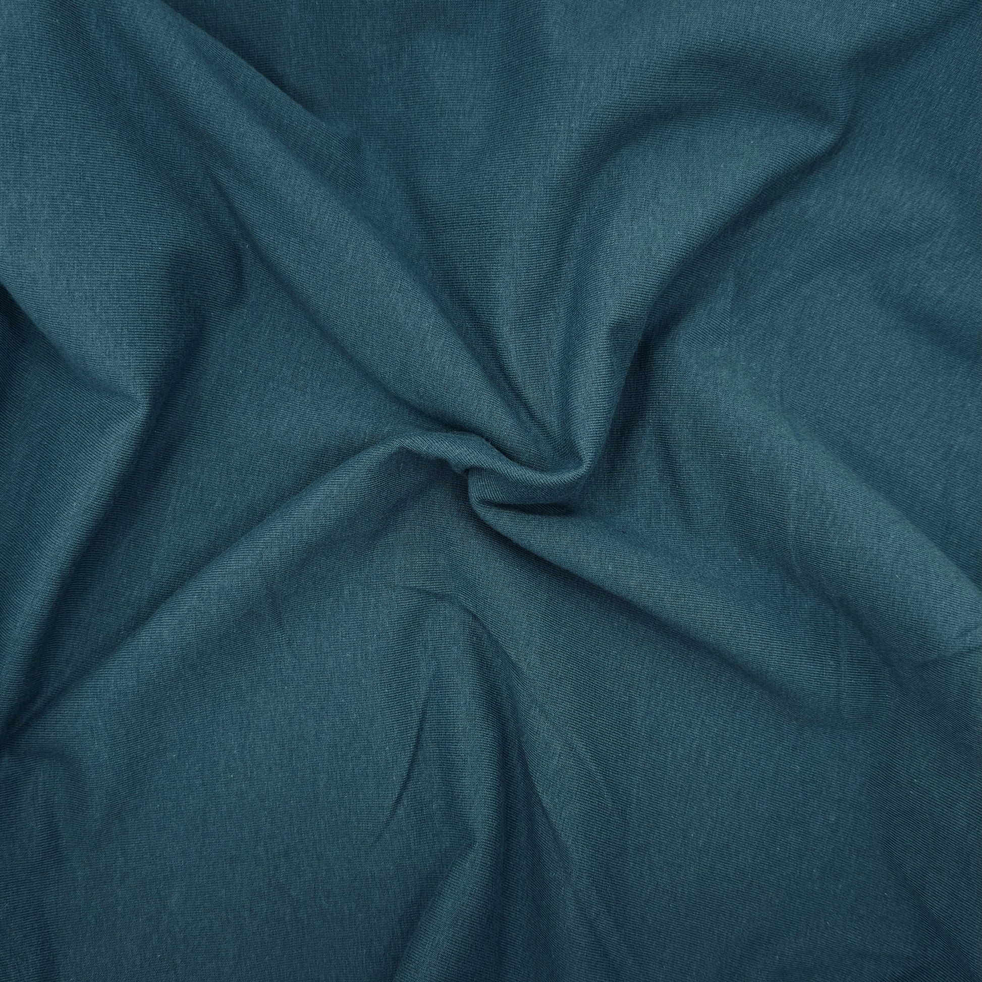 FabricLA 10 oz Cotton Spandex Jersey Knit Fabric – 4-Way Stretch | Dark Teal - Prismatic Fiber Arts