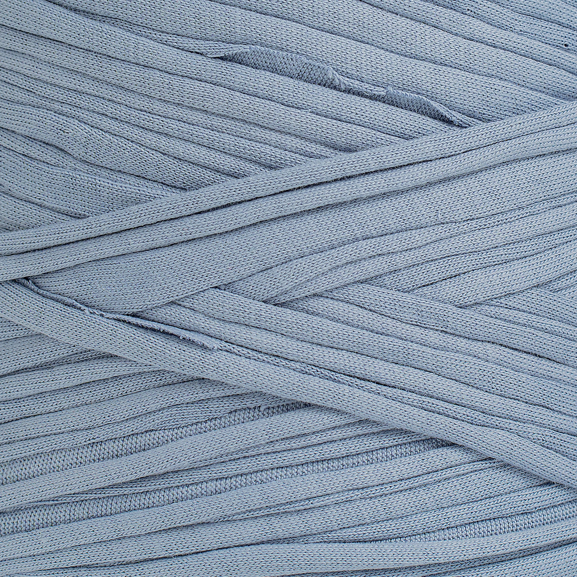 Recycled T-Shirt Fabric Yarn - Cloudy Blue Color - Prismatic Fiber Arts