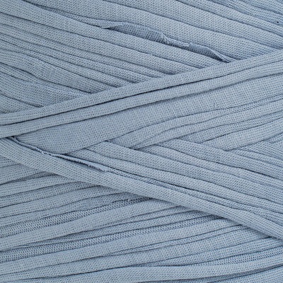 Recycled T-Shirt Fabric Yarn - Cloudy Blue Color - Prismatic Fiber Arts