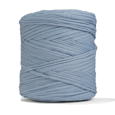 Recycled T-Shirt Fabric Yarn - Cloudy Blue Color - Prismatic Fiber Arts