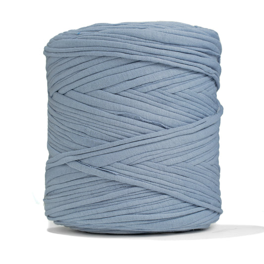 Recycled T-Shirt Fabric Yarn - Cloudy Blue Color - Prismatic Fiber Arts