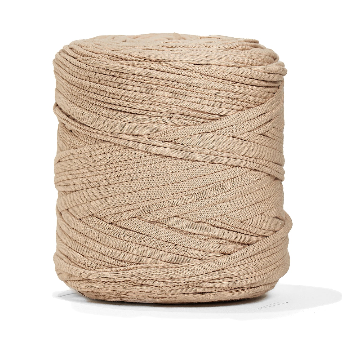 Recycled T-Shirt Fabric Yarn - Cocoa Color - Prismatic Fiber Arts