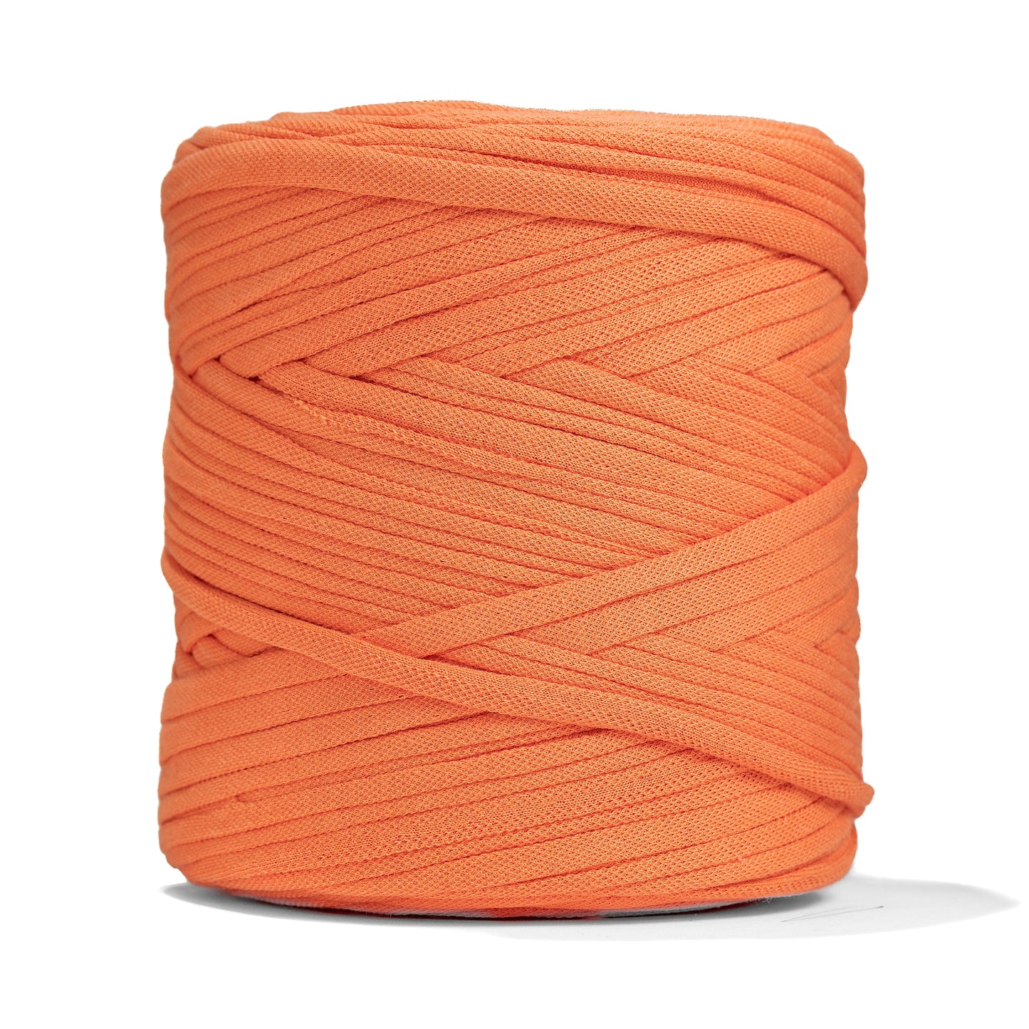 Recycled T-Shirt Fabric Yarn - Coral Color - Prismatic Fiber Arts