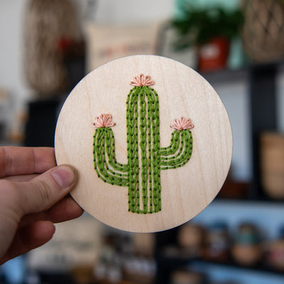 Cactus Embroidery Kit - Prismatic Fiber Arts