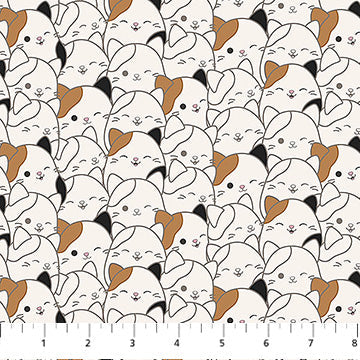 Calico Cat Packed Squishmallows Cotton 44"/45" Fabric Per Yard - Prismatic Fiber Arts