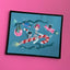 Candy Cane Rocket Girl by Fluff Counted Cross Stitch Kit - Prismatic Fiber Arts