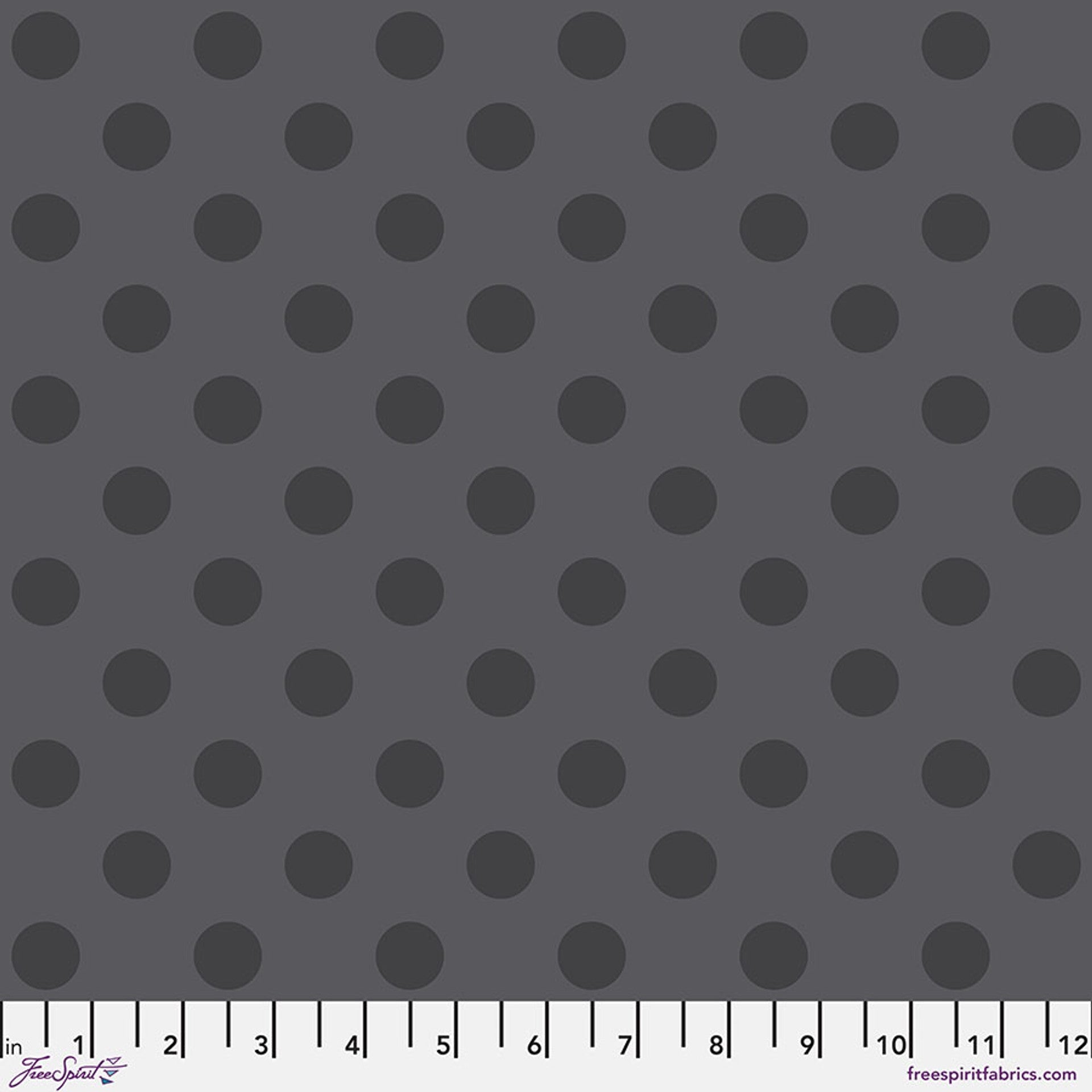 Carbon Pom Pom True Colors 43/44" Cotton Fabric Per Yard - Prismatic Fiber Arts