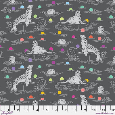Carbon Seal the Deal Graywork 43/44" Cotton Fabric Per Yard - Prismatic Fiber Arts