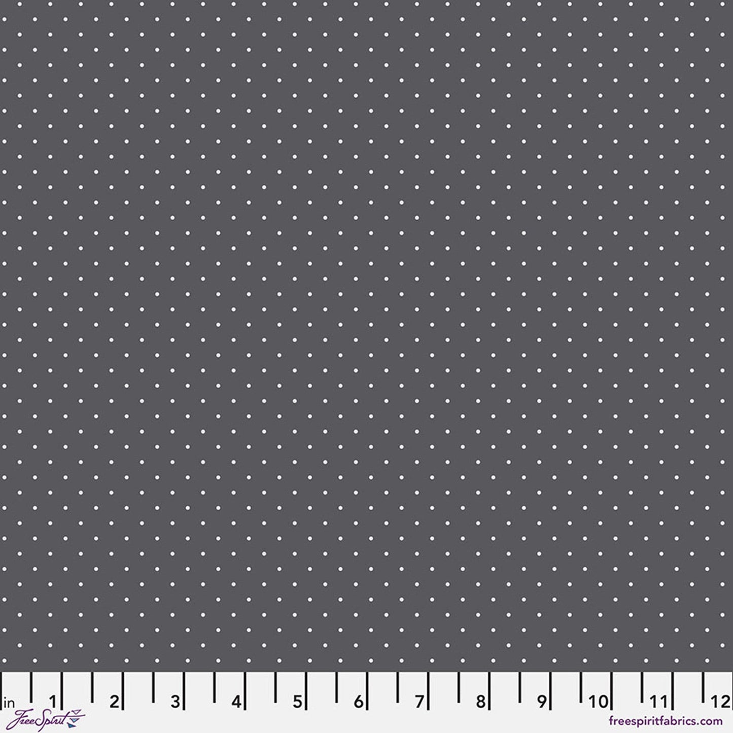 Carbon Tiny Dots True Colors 43/44" Cotton Fabric Per Yard - Prismatic Fiber Arts