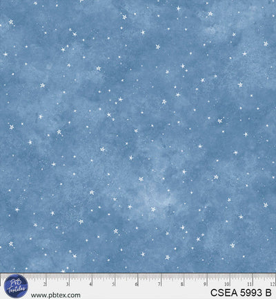 Celestial Seasons Blue 44"/45" Fabric Per Yard - Prismatic Fiber Arts