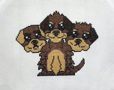 Cerberus Counted Cross Stitch DIY KIT - Prismatic Fiber Arts