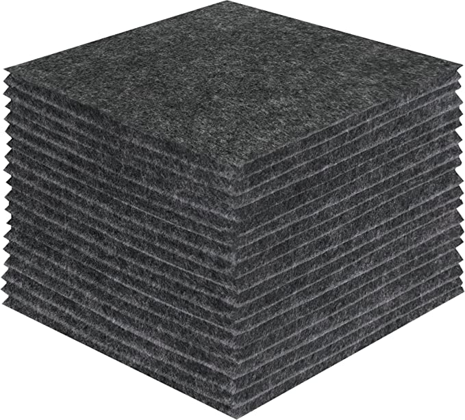 FabricLA Acrylic Felt Craft Sheet Packs – Charcoal | Soft 100% Acrylic Felt Sheets for DIY & Crafts - Prismatic Fiber Arts