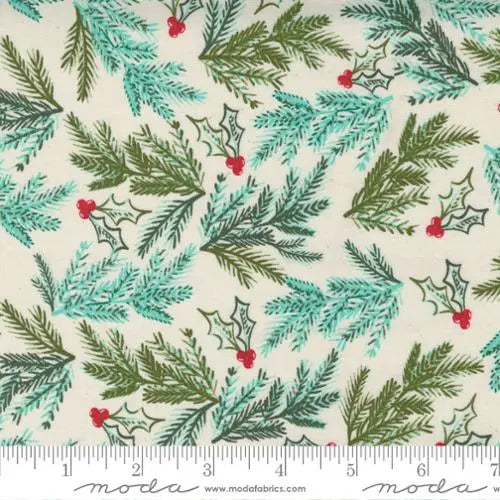 Cheer Merriment Natural Christmas Pine Needle 44"/45" Fabric Per Yard - Prismatic Fiber Arts