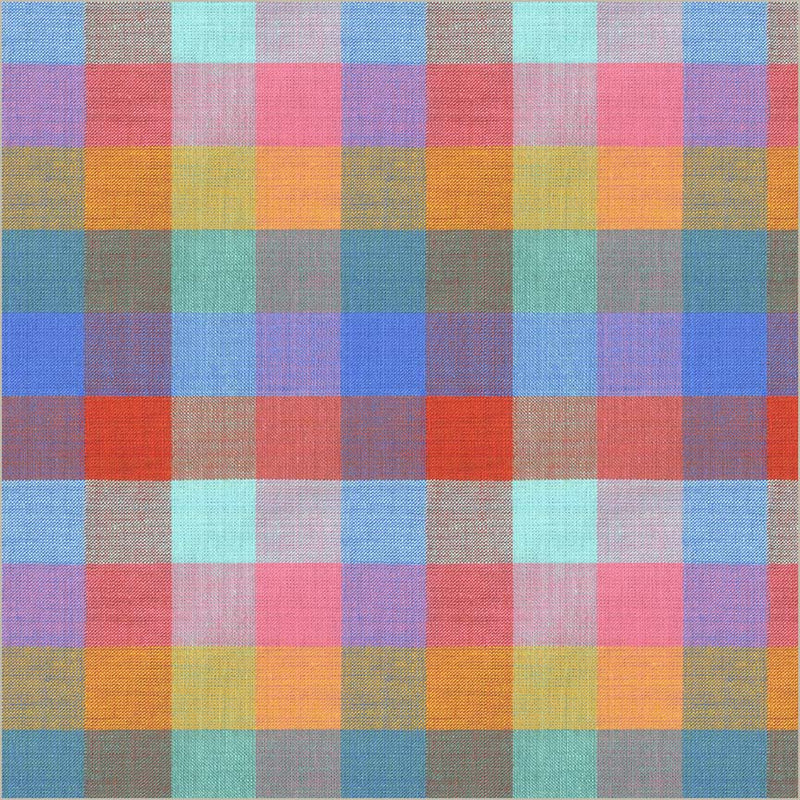 Cheerful Check Multi Cotton Wideback Fabric per yard - Prismatic Fiber Arts