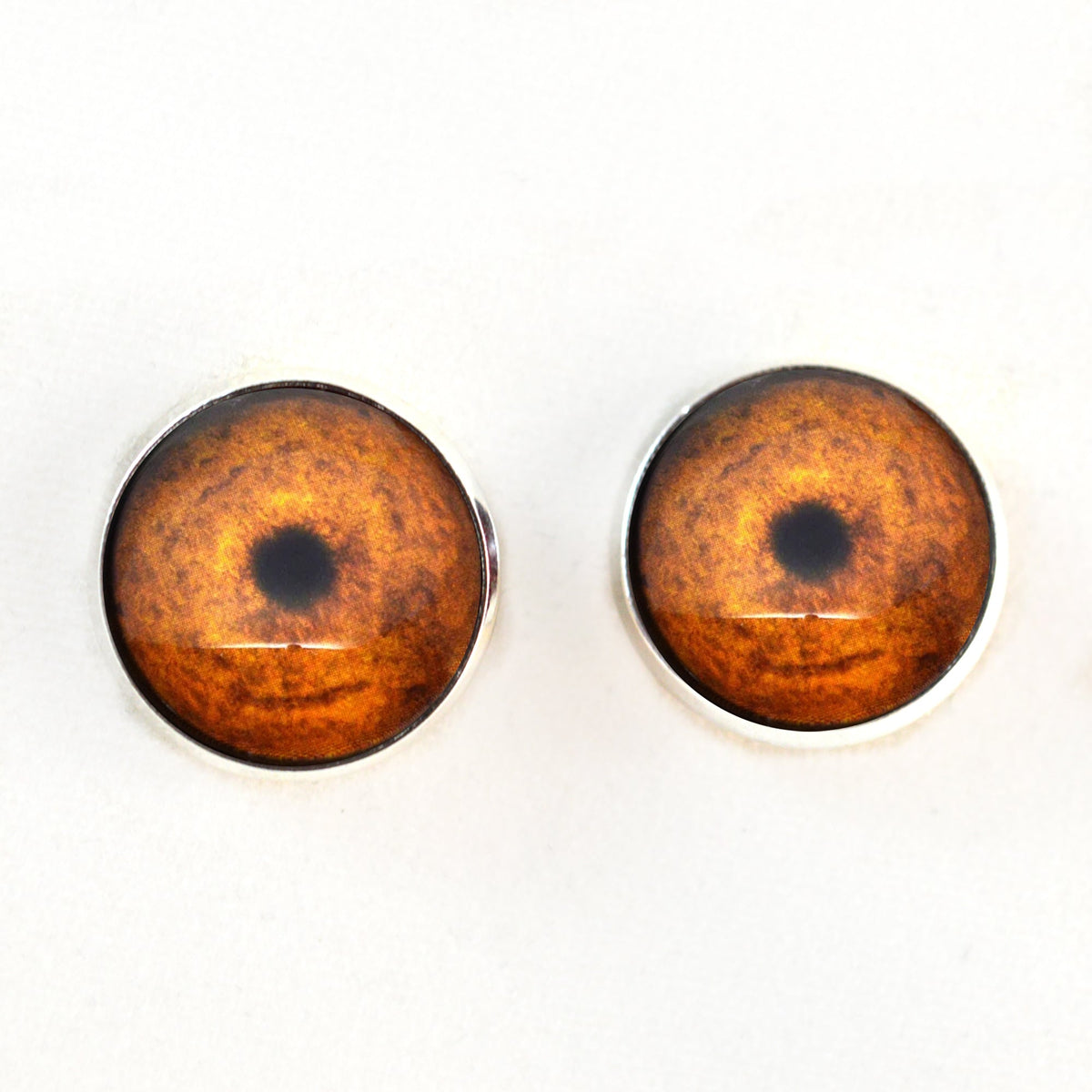 Cheetah Inspired Sew-On Button Glass Eyes - Prismatic Fiber Arts