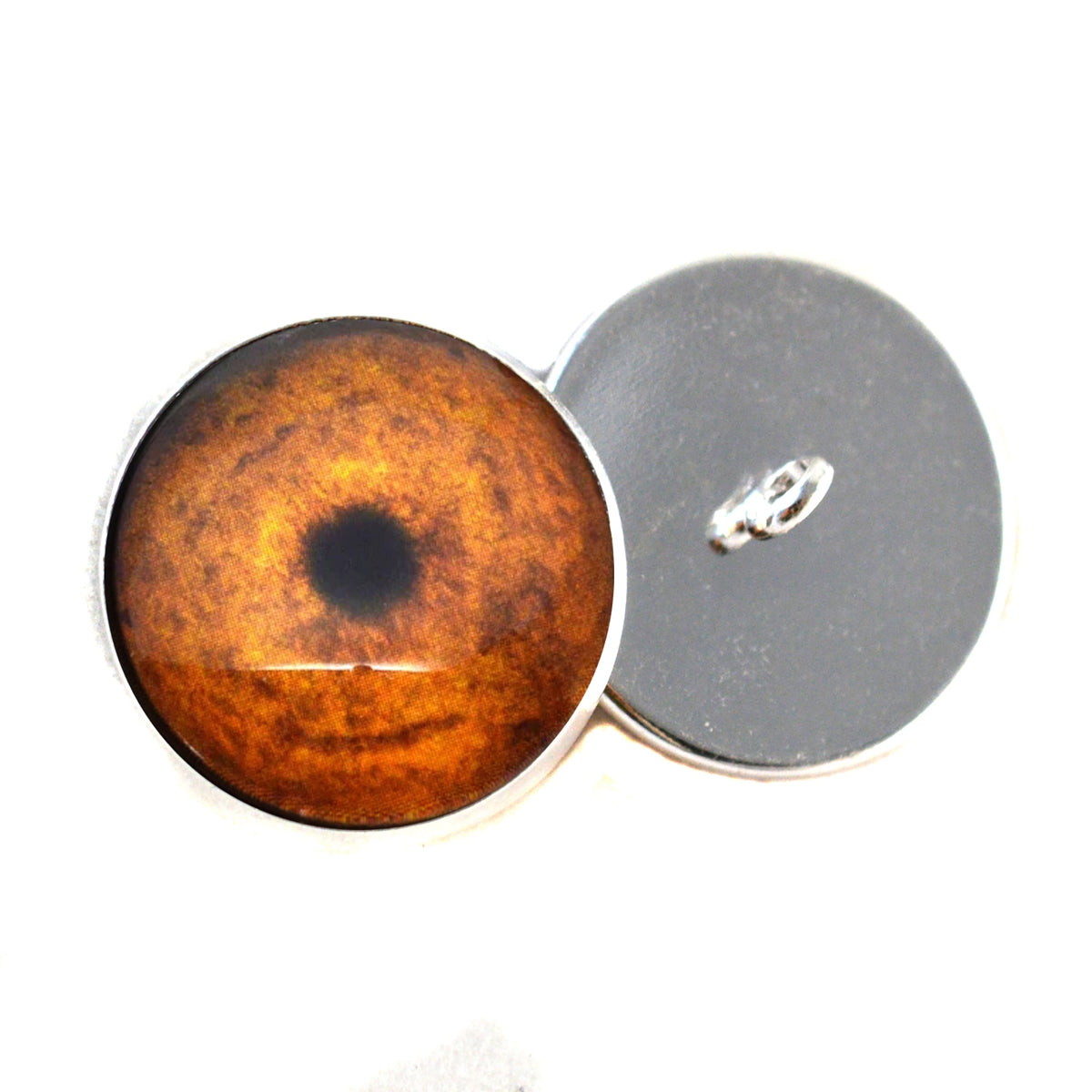 Cheetah Inspired Sew-On Button Glass Eyes - Prismatic Fiber Arts