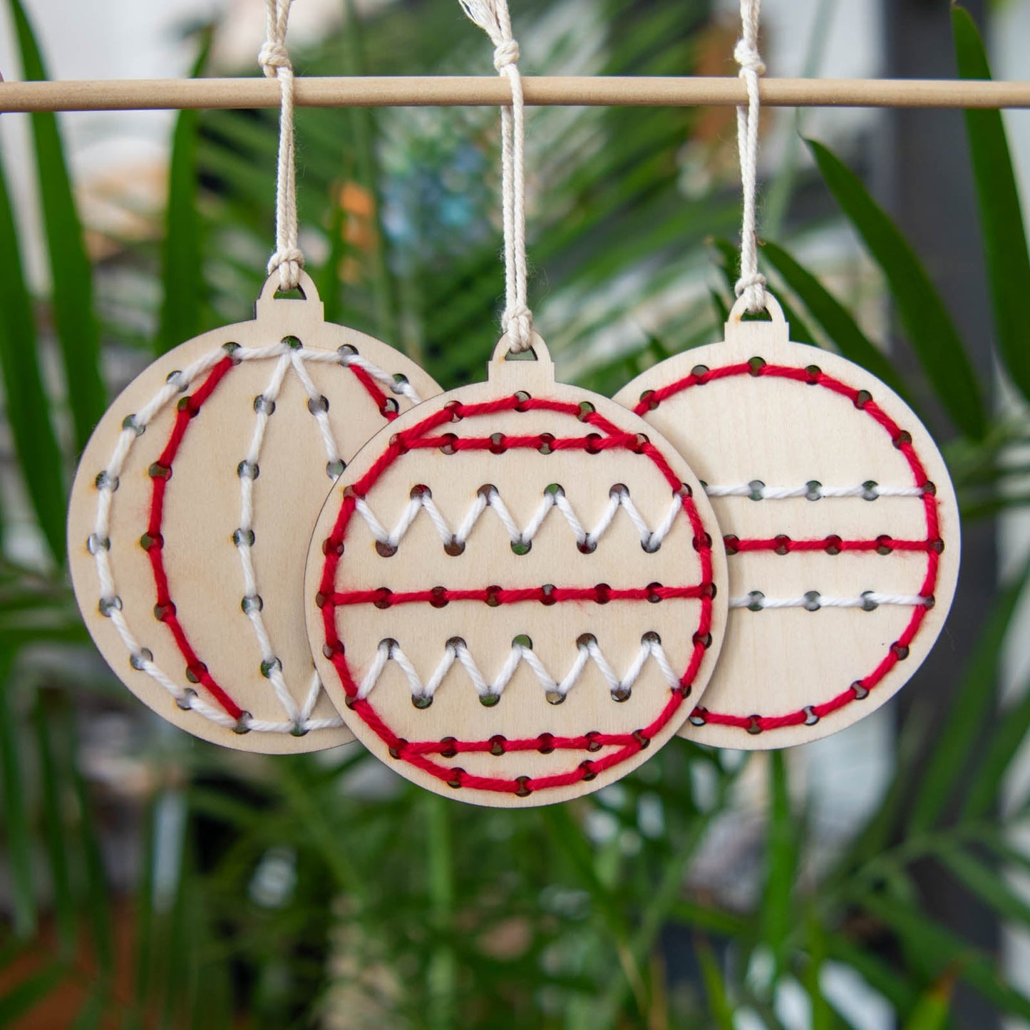Yarn Christmas Ornament Embroidery Kit - Prismatic Fiber Arts