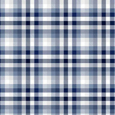 Classic Plaid Cloud Cuddle Blue Fabric per yard - Prismatic Fiber Arts